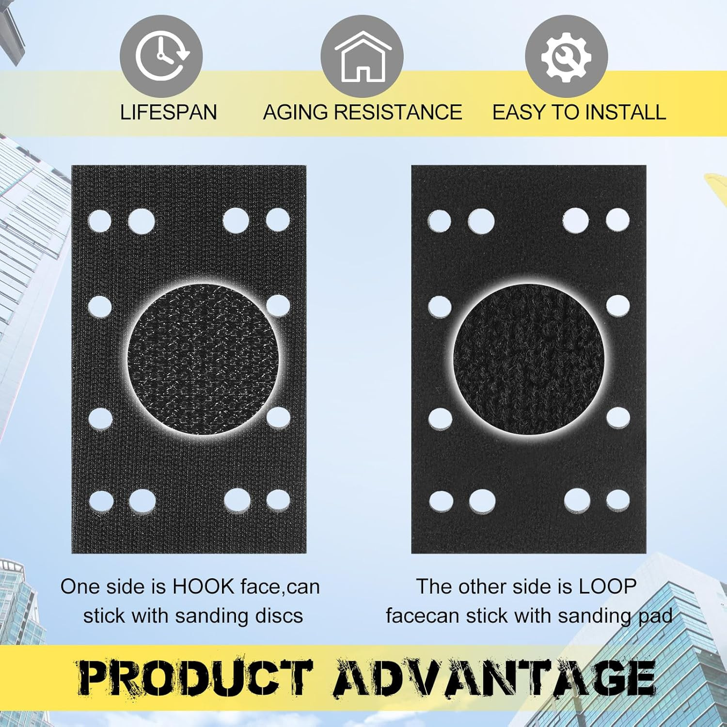 2 Pcs Soft Black Foam Sanding Pads Interface Sander Backing Pad Compatible wi…