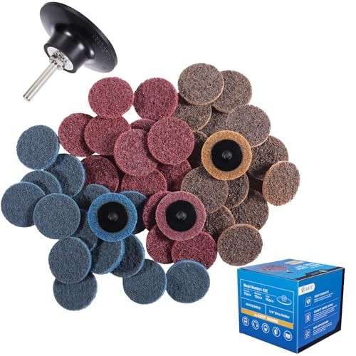 46PCS Sanding Discs 2 Inch Quick Change Discs 1pcs 1/4” Holder Surface