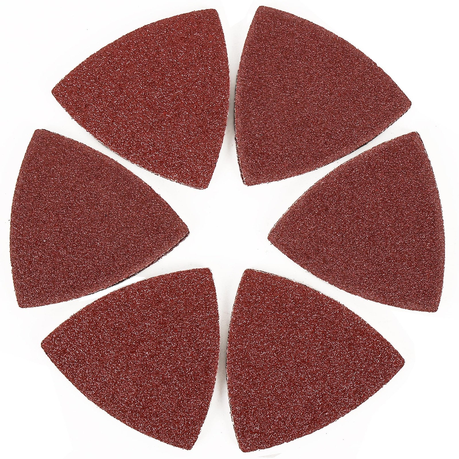 100pcs Triangle Sanding Pads Sandpaper Hook and Loop Sanding Sheet for Wood F…