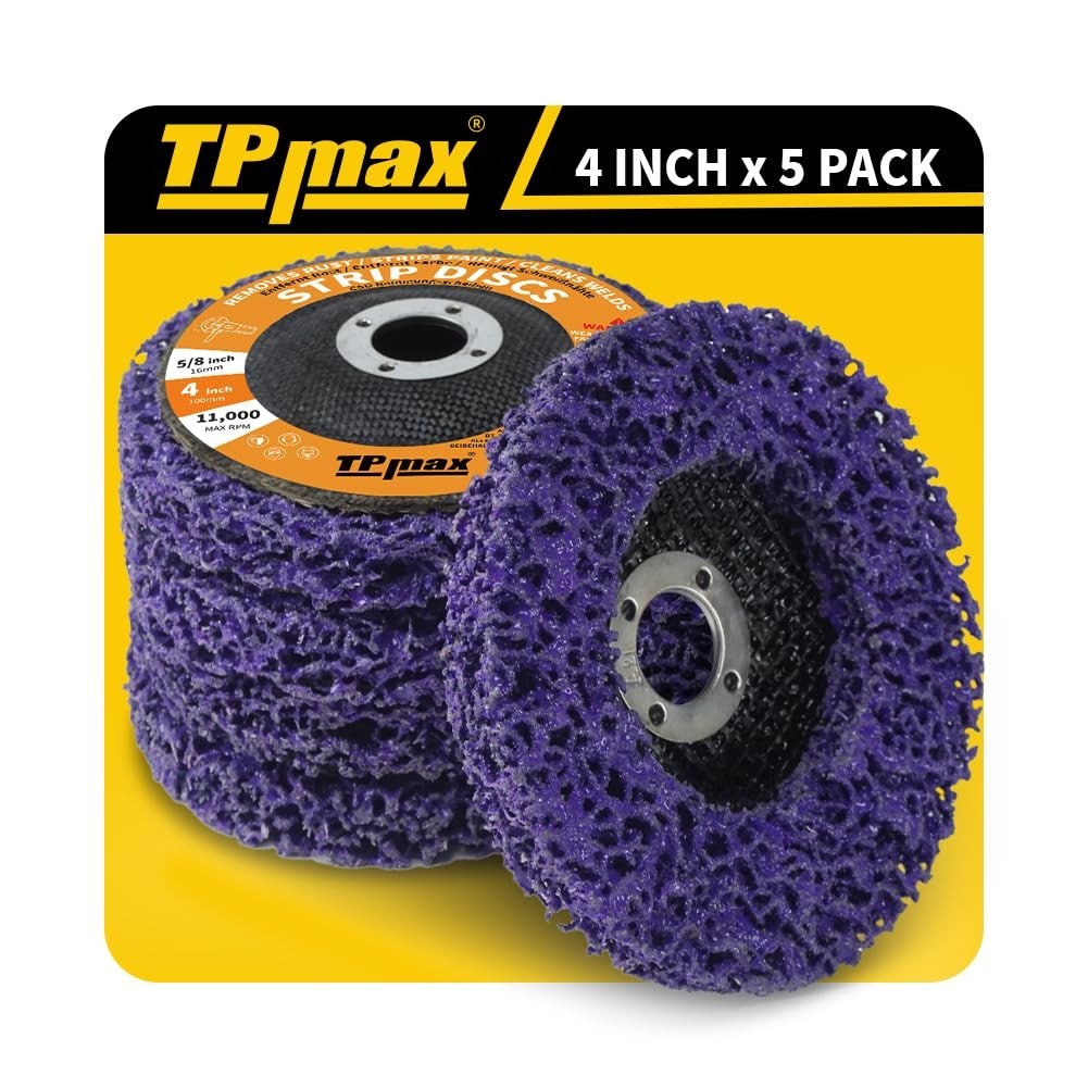 4 inch Stripping Discs Rust Remover Discs Remove Paint and Oxidation 5/8 inch…