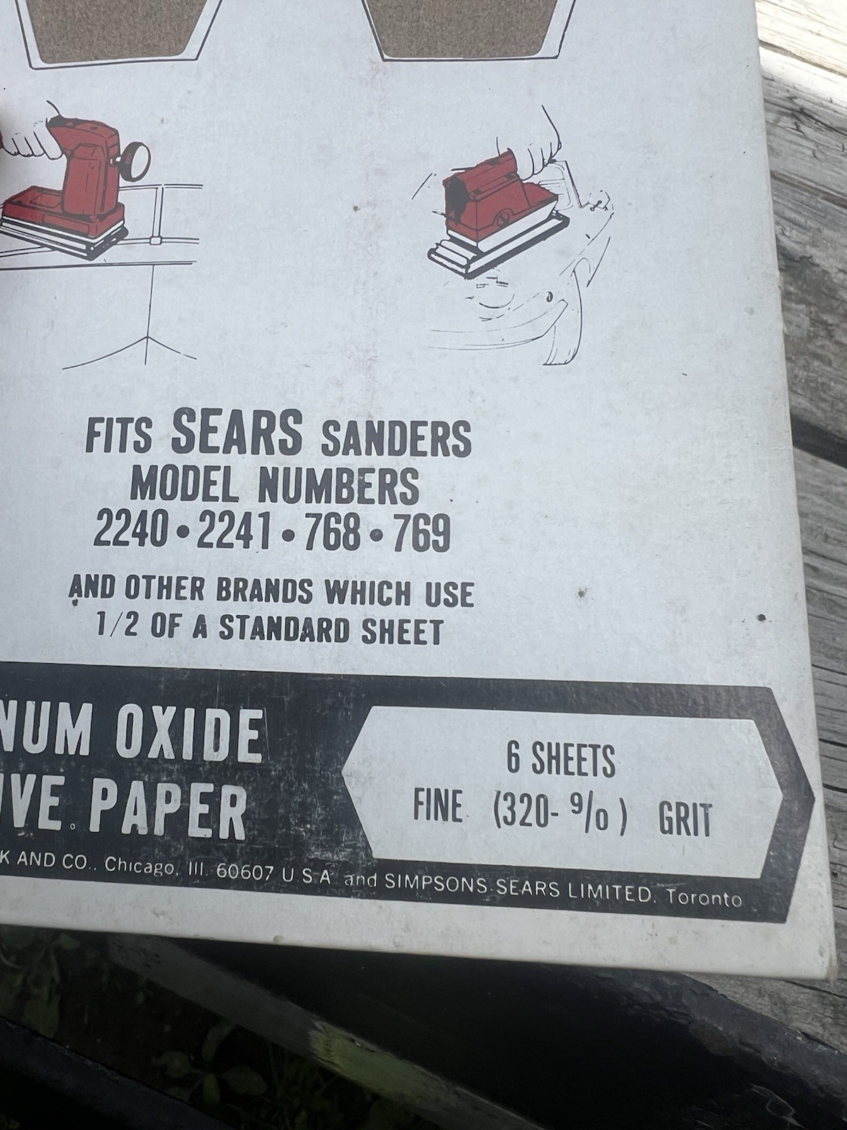 Vintage Sears Craftsman Aluminum Oxide Abrasive Paper 9-25315