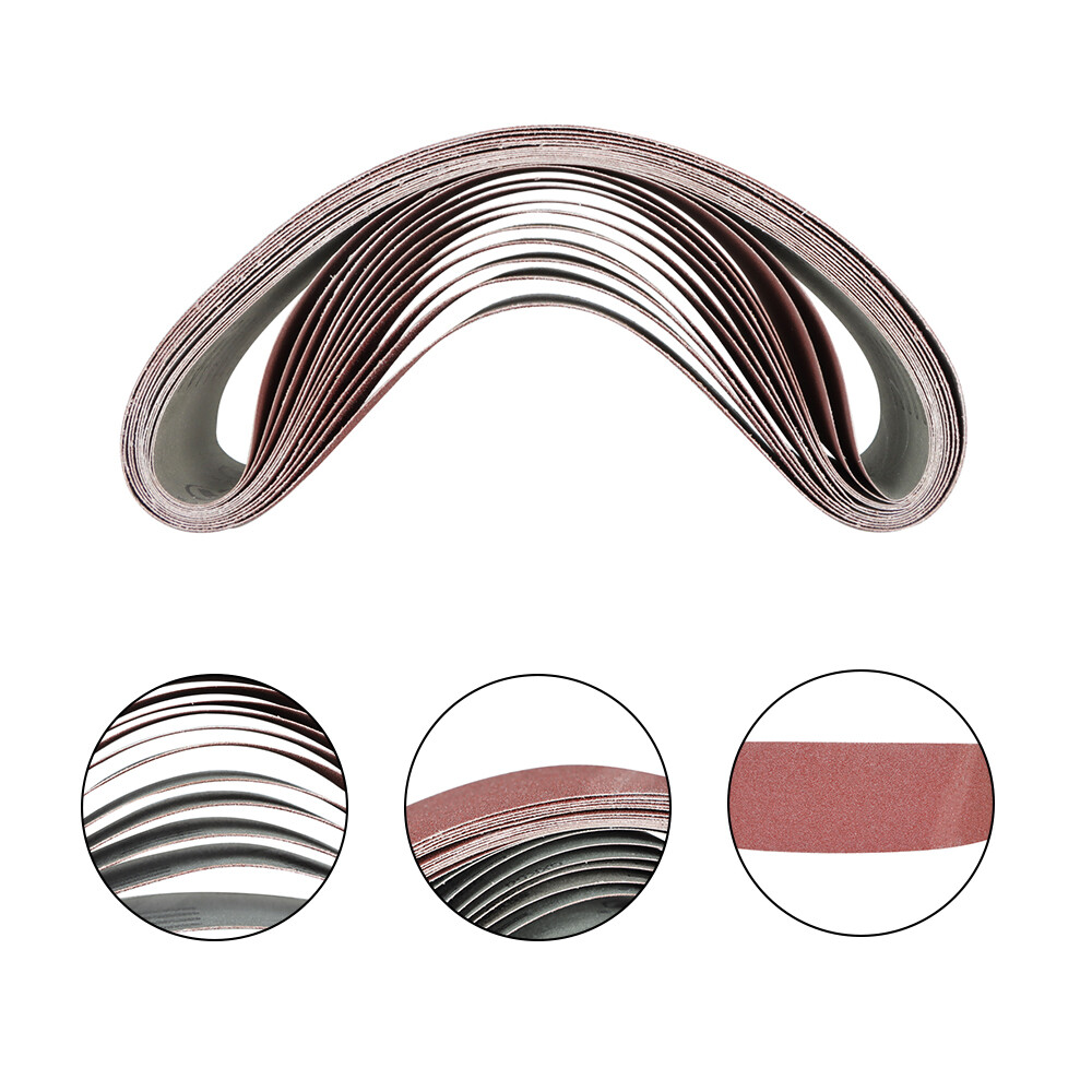 12PCS 4 x 36 Sanding Belts 60 80 120 150 240 400 Grit Belt Sander Sandpaper