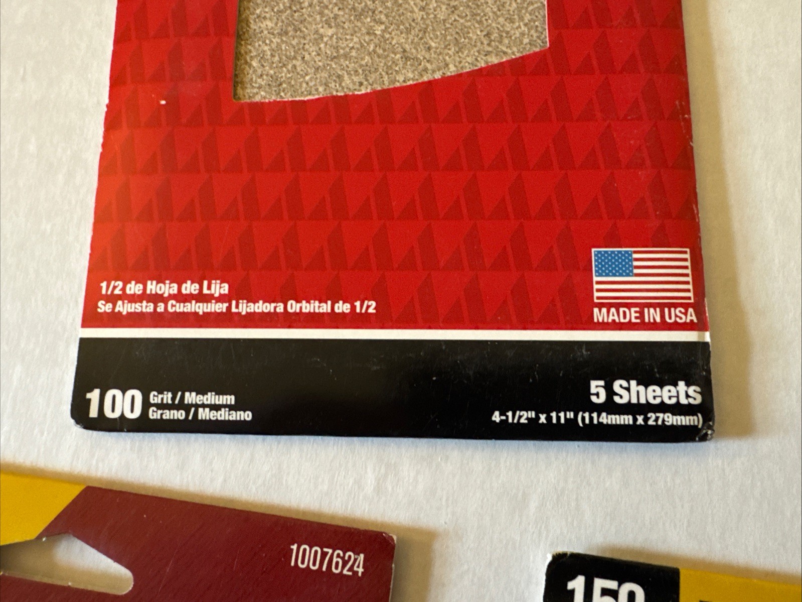 1/2 sheet multi-purpose SANDPAPER ASSORTED GRITS 25 sheets 4 1/2″ x 11″ see pics