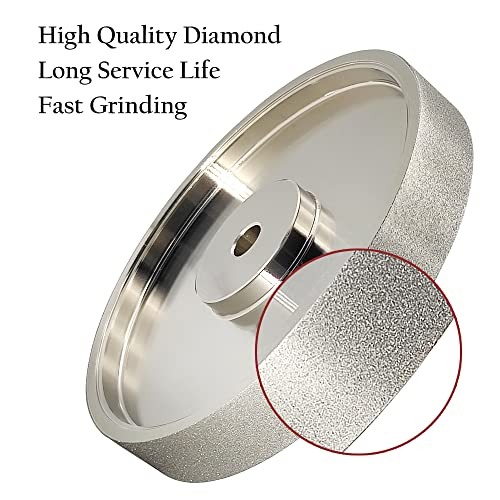 CBN Grinding Wheel 6″ Dia x 1″ Wide – 1/2″ Arbor – Sharpen High 320 Grit