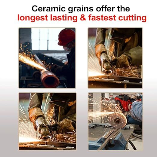 4-1/2″x7/8″ Ceramic Flap Discs Sanding Grinding wheel 40 60 80 120 Grit T29 4.5″