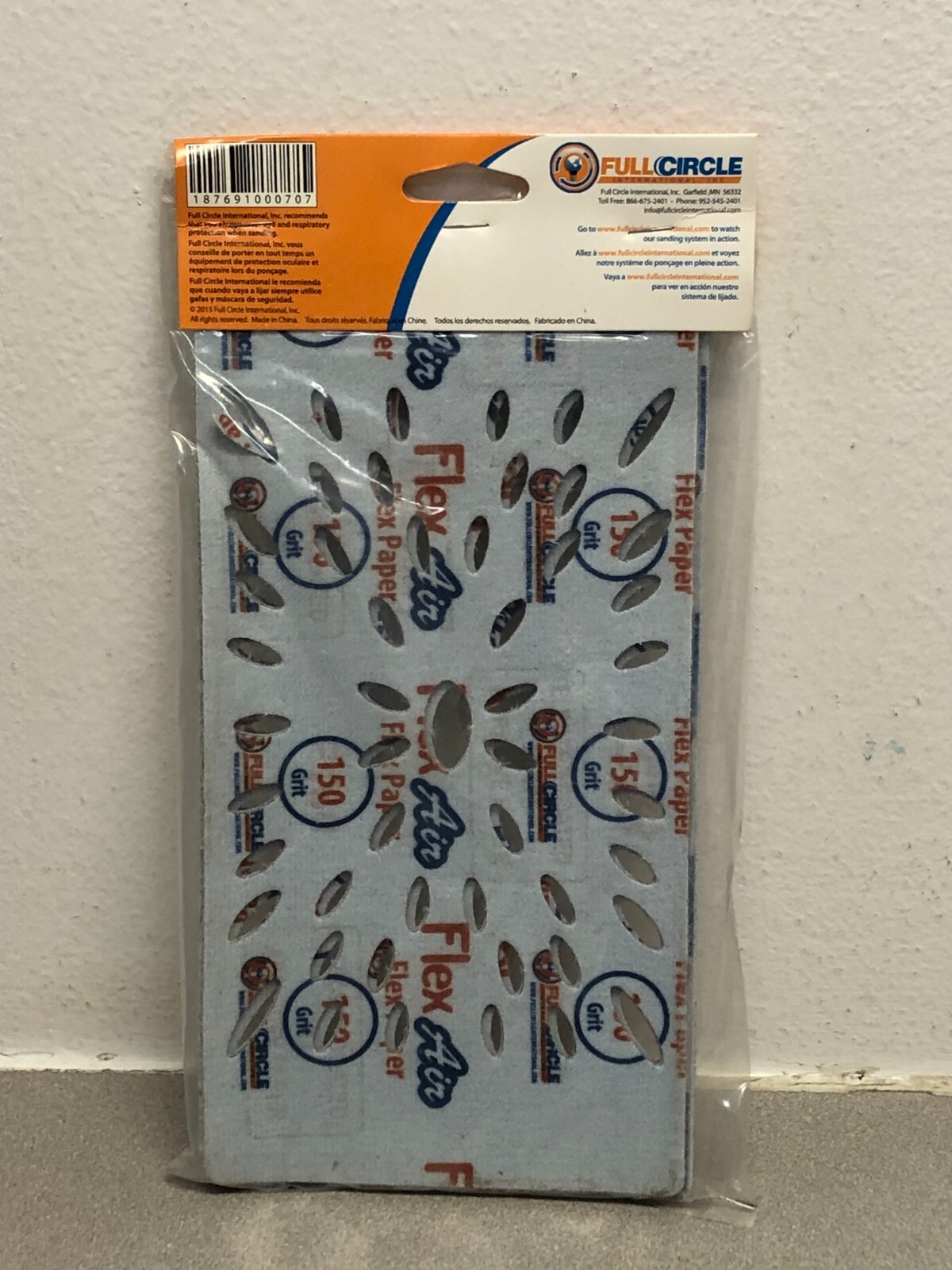 Full Circle FLEXAIR 150 Flex Air 150 Grit Aluminum Oxide Sanding Sheet 10 pk