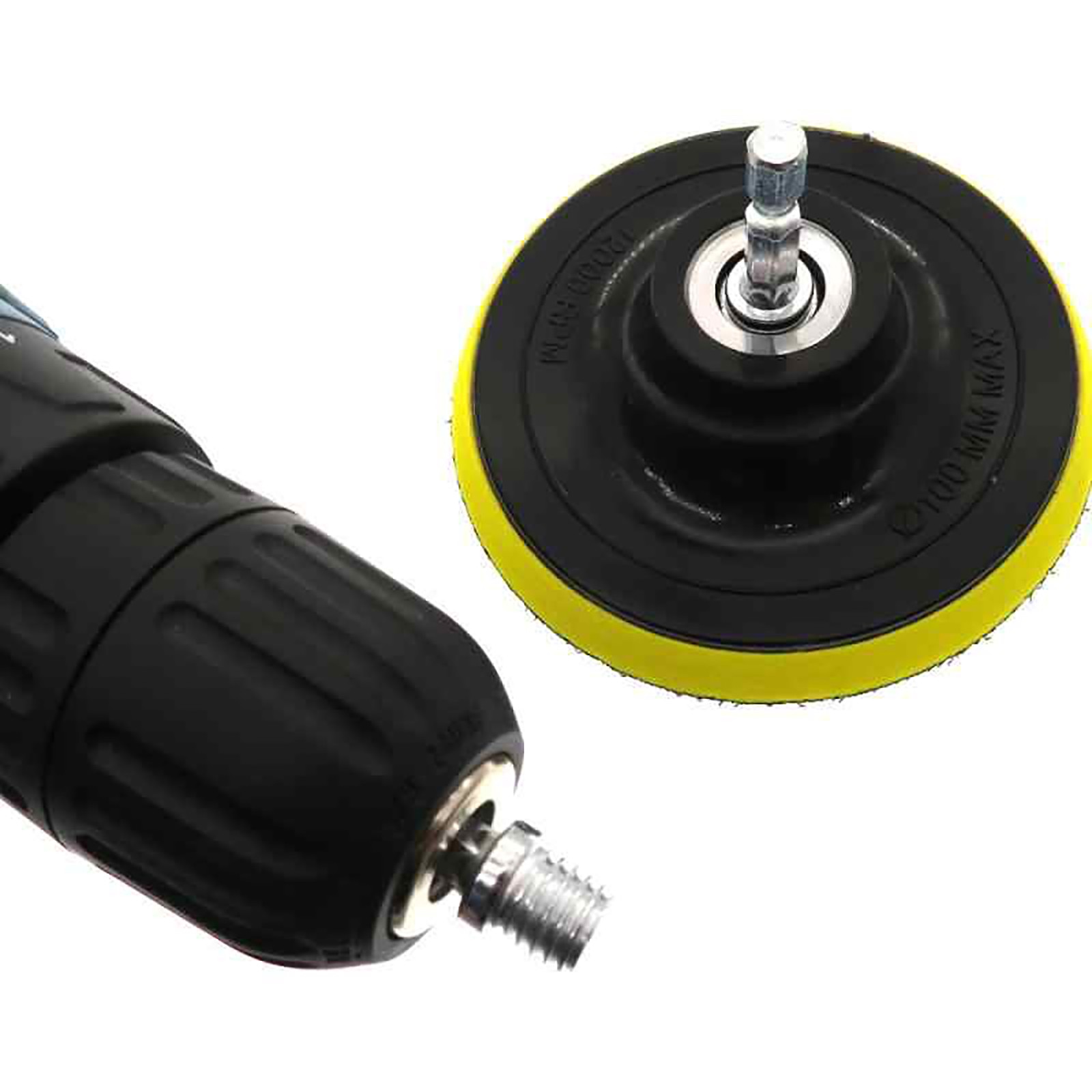 M10 M14 Thread to Power Drill Adapter 1/4″ Hex Shank for Polishing Backing Pads