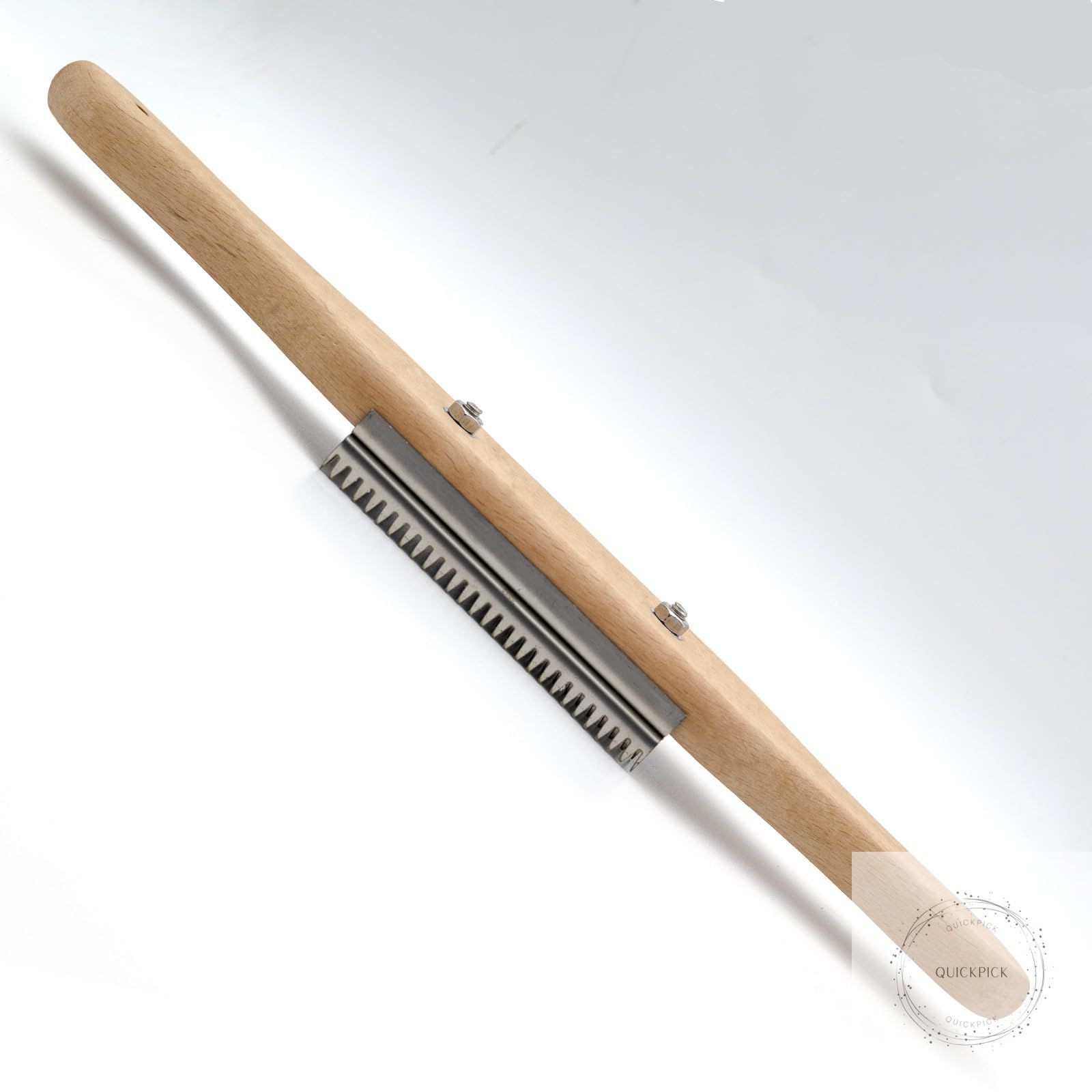 Buffer Wheel Rake Polishing Tool with Stainless Steel Rake Teeth Head and Handle