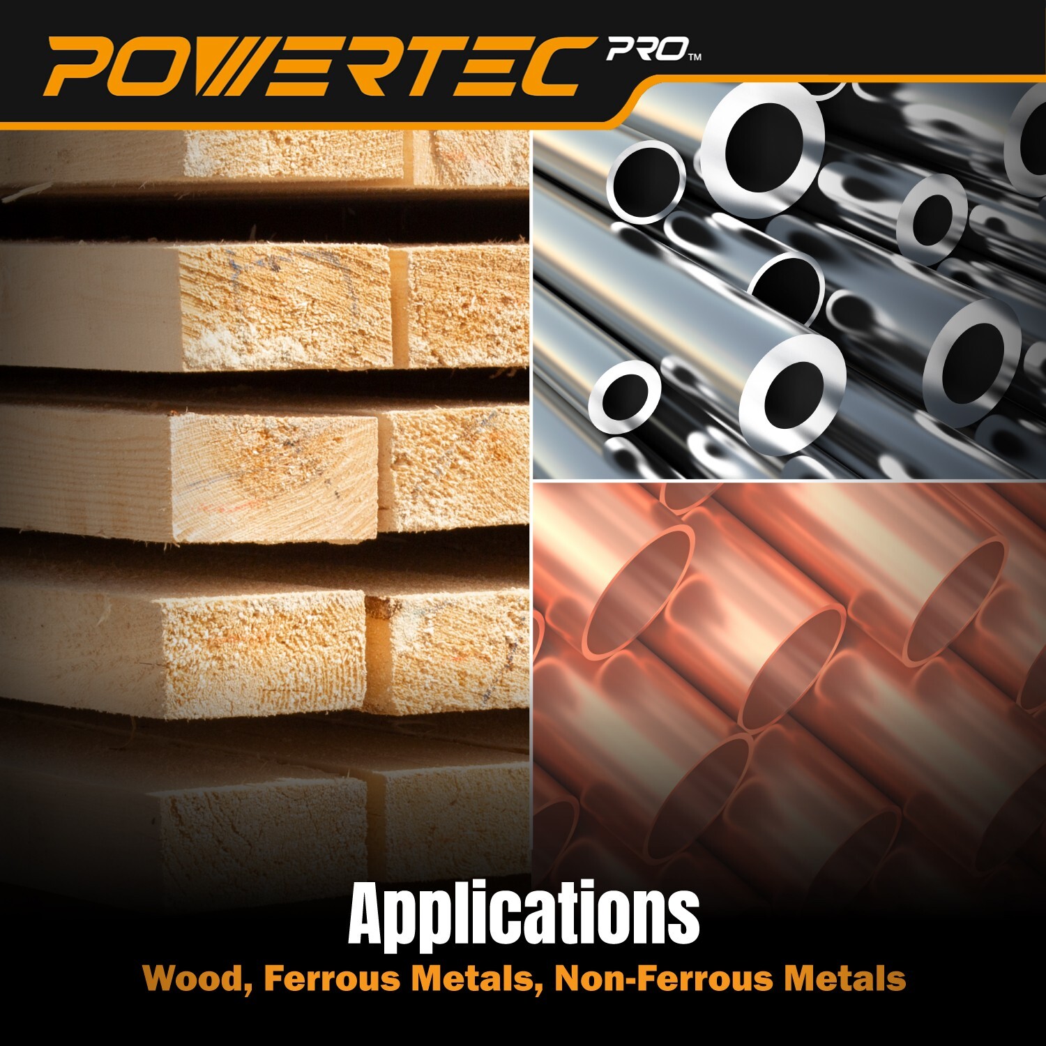 POWERTEC 5-Inch Hook and Loop Sanding Disc, Assorted Grits Zirconia Sandpaper