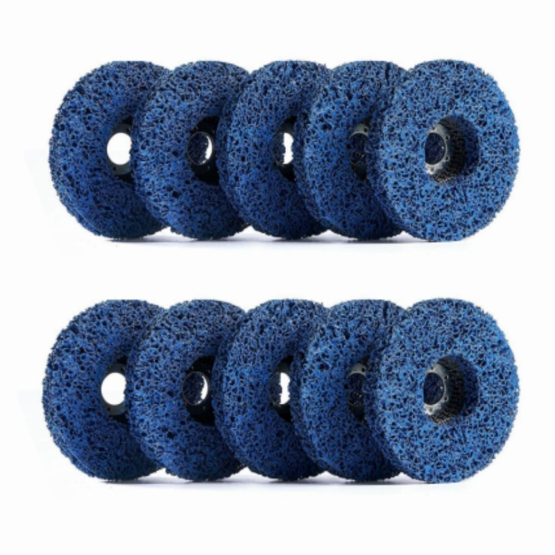 5PCS Blue Poly Strip Disc 4-1/2″ x7/8″ Easy Paint Stripping Rust Removal Wheels
