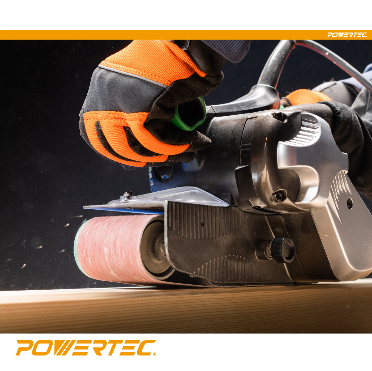 POWERTEC 4 x 24″ 240 Grit Sanding Belt Aluminum Oxide Sandpaper-10 PK (110040)