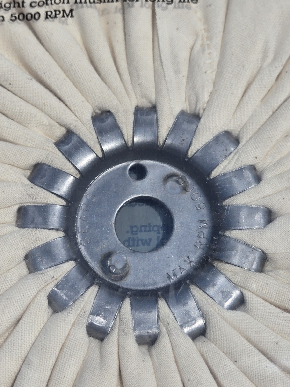 NOS Vintage SEARS Craftsman 8in. Diameter Buffing Wheel 64941 USA