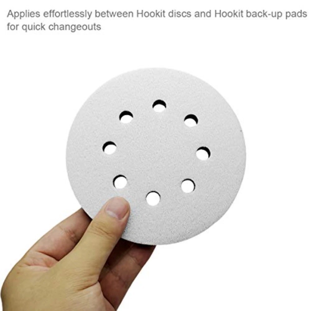2 pc 5″ 8 Holes Interface Pads Orbital Sander Sanding Foam Pad Hook Loop Buffer