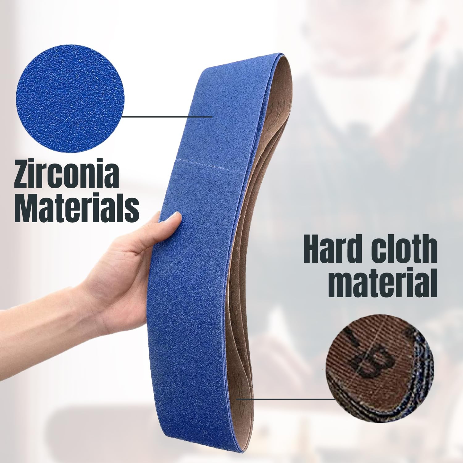 4 X 36 Inch Zirconia Sanding Belts 120 Grit Belt Sander Sanding Belt For Bench S