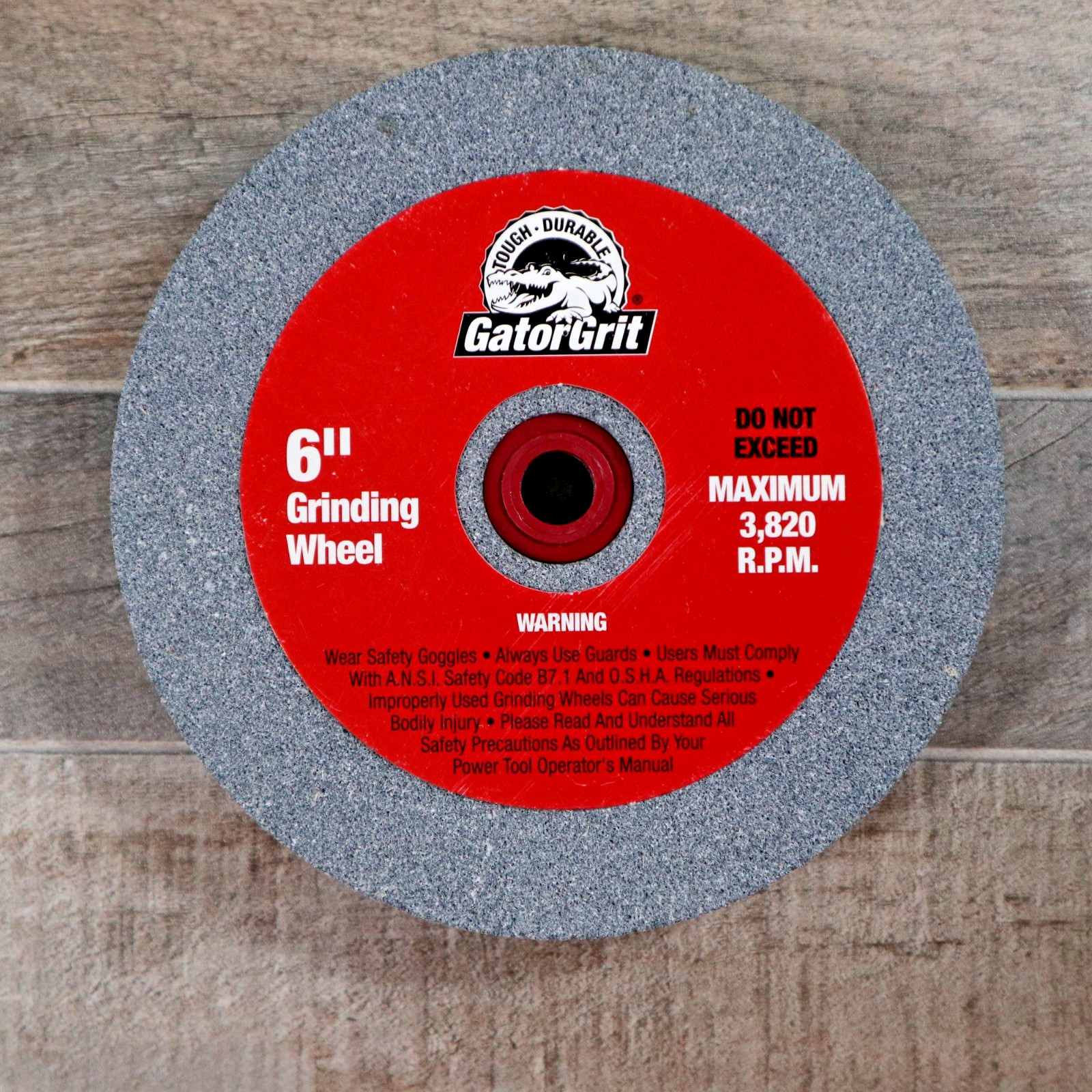 Ali Industries Gator 6″ x 3/4″ Grinding Wheel 60 Medium Aluminum Oxide, No. 6011