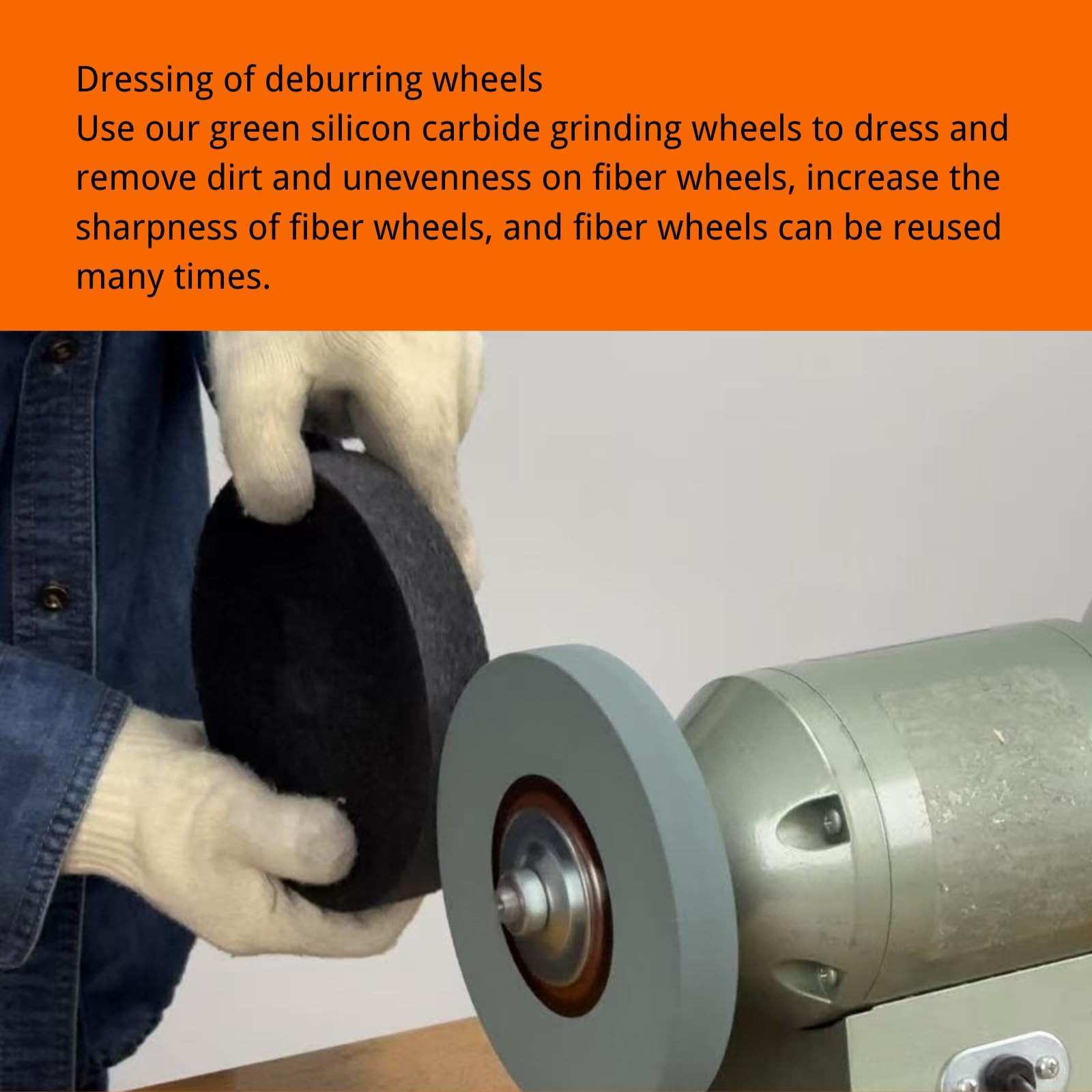 AmaCupid Deburring Wheel, Nylon Fiber Buffing Wheel 9P Hardness, 6 inch. for …