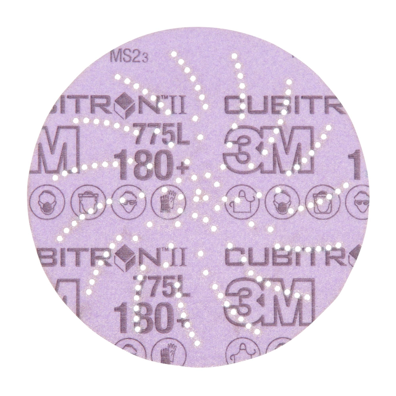 3M Xtract Cubitron II Film Disc 775L, 180+, 5 in, Die 500LG,50/Carton
