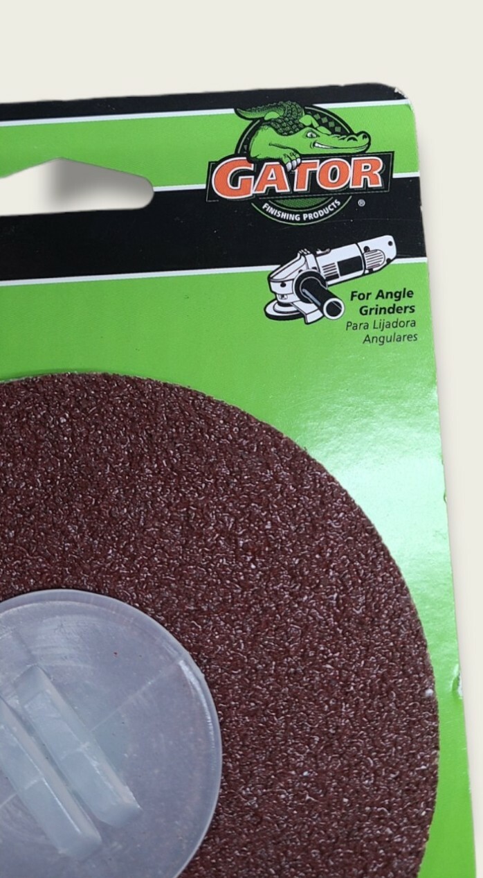 Lot Of 3 Packs Gator #3063 4” Abrasive Fiber Discs 36 Grit (3 Per Pack)