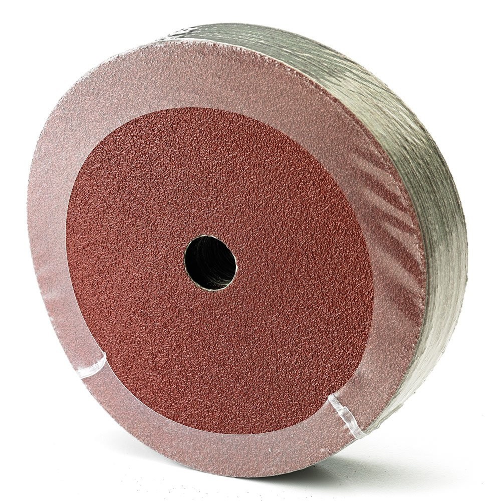 25 Pack 7 Inch x 7/8 Aluminum Oxide Resin Fiber Discs 50 Grit Grinding Sanding