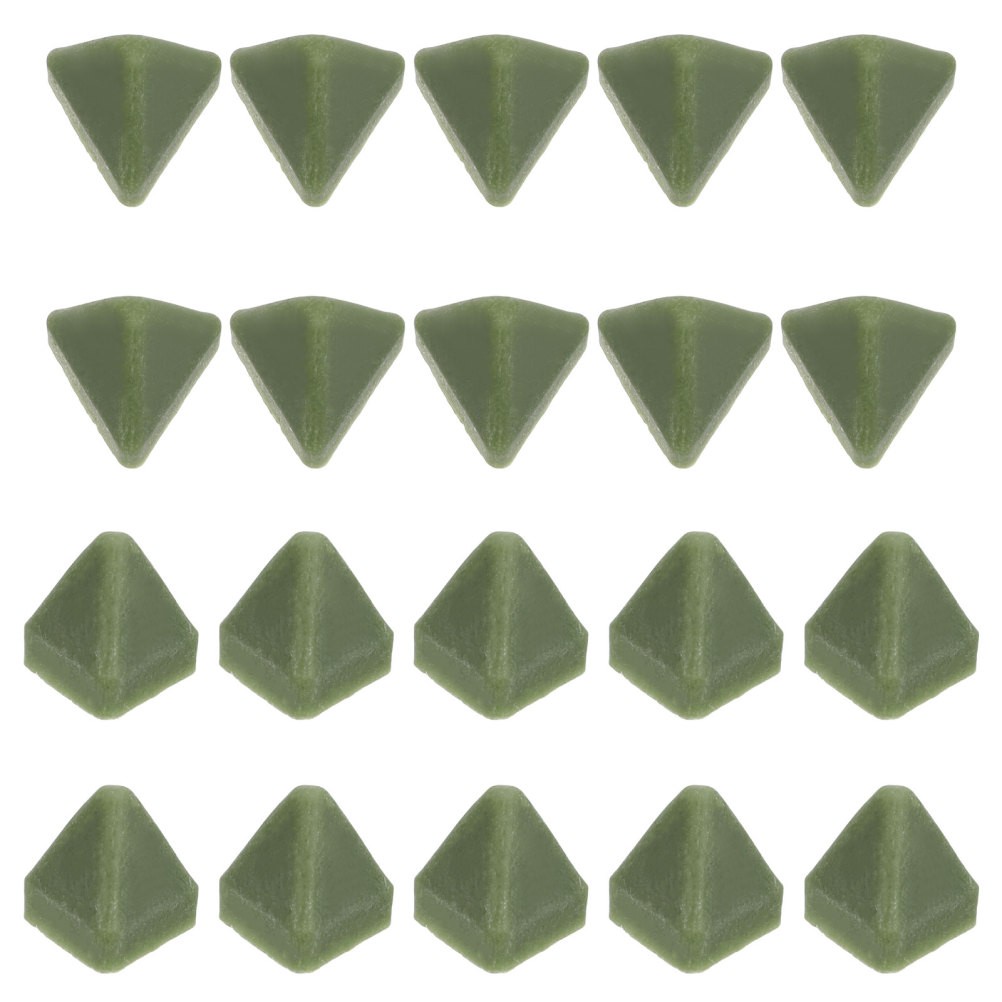 1 Pack 0.6″ Resin Tumbling Media, Abrasive Triangles for Rock and Jewelry