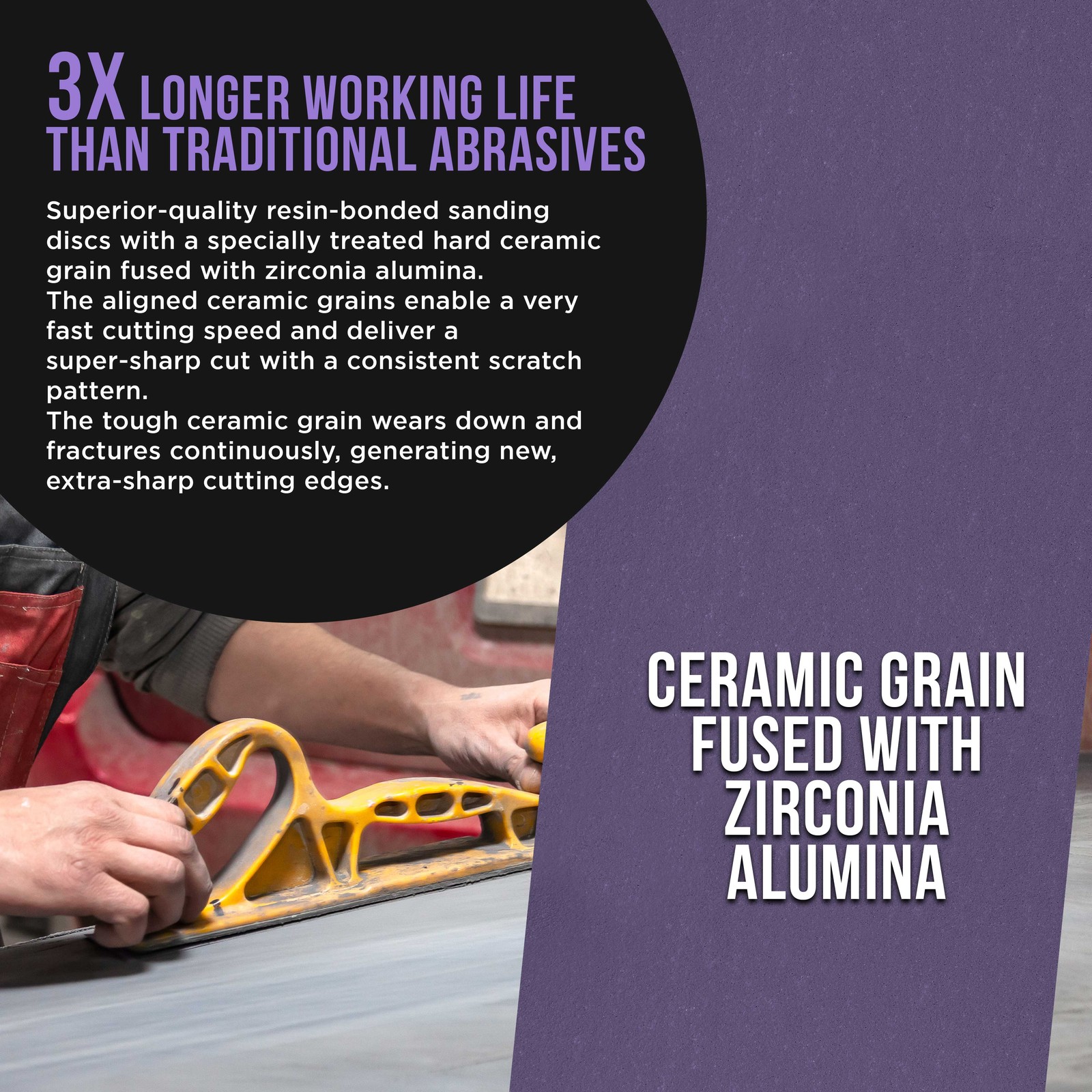 220 Grit Purple Ceramic 2.75″ x 20 Yard Roll Self Adhesive Longboard Sandpaper