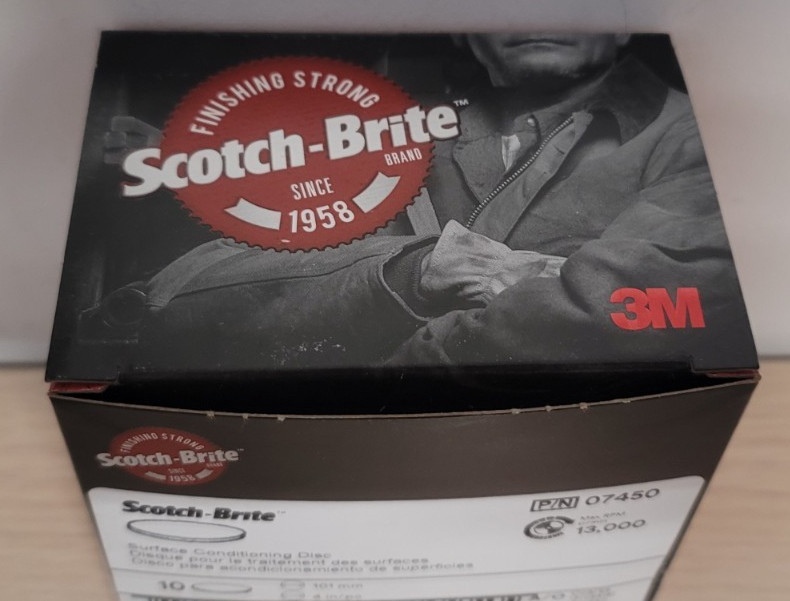3M Scotch-Brite Hook & Loop Disc 07450 – Aluminum Oxide-4 in – Coarse- box of 10