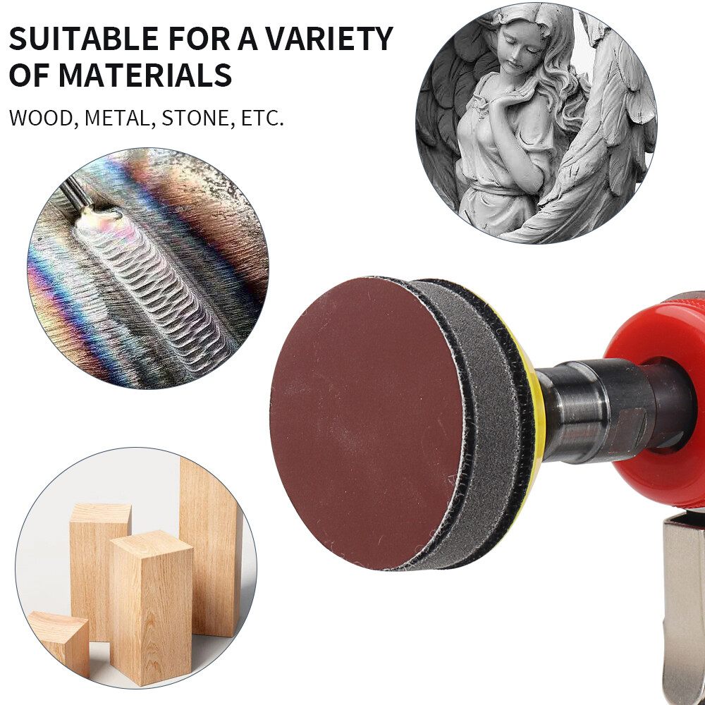 2″ 50mm Hook and Loop Sanding Discs Pads 80-3000 Grit Aluminium Oxide Sandpaper
