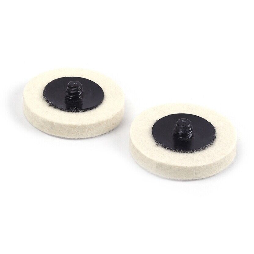 10PCS Wool Buffing Polishing Pad 2 inch Die Grinder Drill Roll Lock Sanding Disc