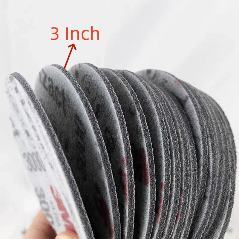 For 3M 02087 Trizact Hookit 3 Inch P3000 Grit Foam Disc Automotive 15Pcs/Box