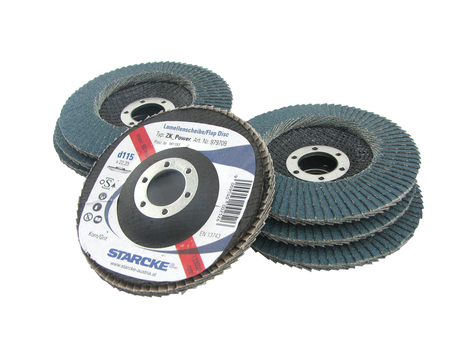4-1/2″ X 7/8″ Premium Zirconia Flap Grinding Discs T-29 Conical (80 Grit, 10 Pk)