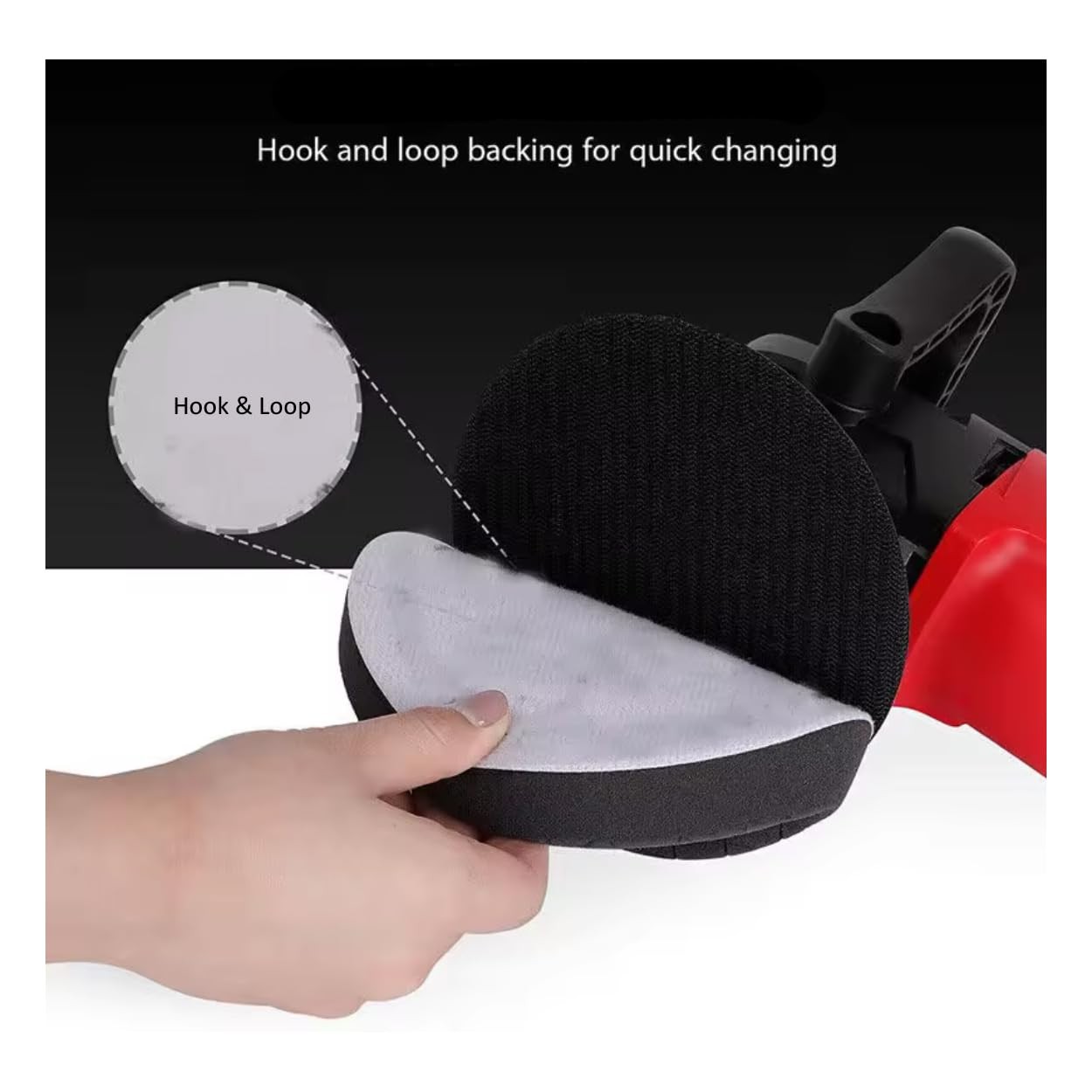 6-Inch Car Polishing Pads, 5-Piece Foam Set – Hook-and-Loop Backing, Heavy…