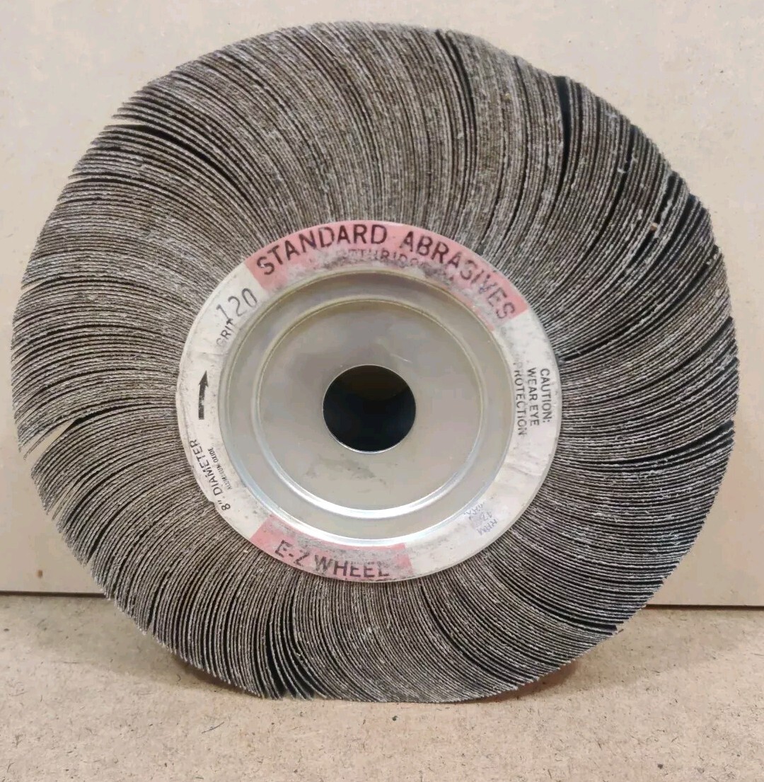 High Quality 8x2x1 FLAP WHEEL Standard Abrasives 120 Grit EZ Wheel