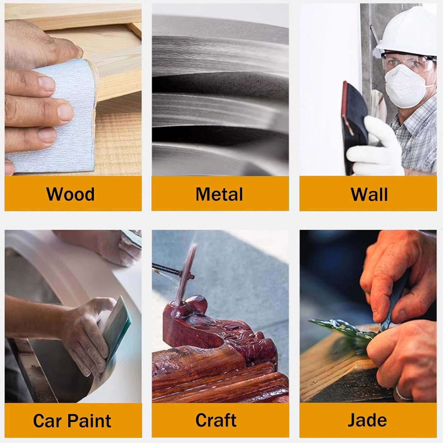 10Pcs 400 Grit Sandpaper Sheet 9 Inch X 11 Inch, Resin Bonded Sandpaper for Wet