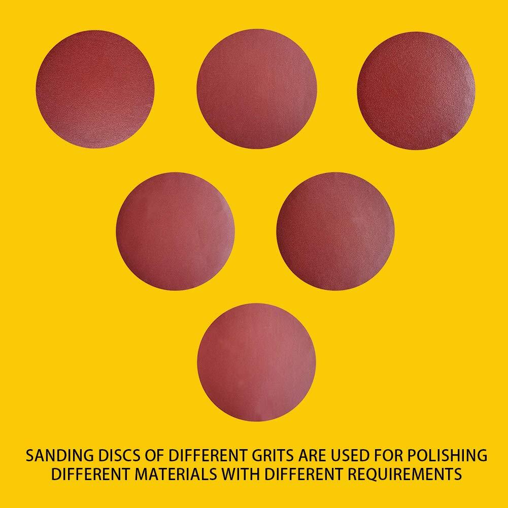 30 Pcs 8 Inch No-Hole PSA Aluminum Oxide Sanding Disc Self Adhesive Sander Pads