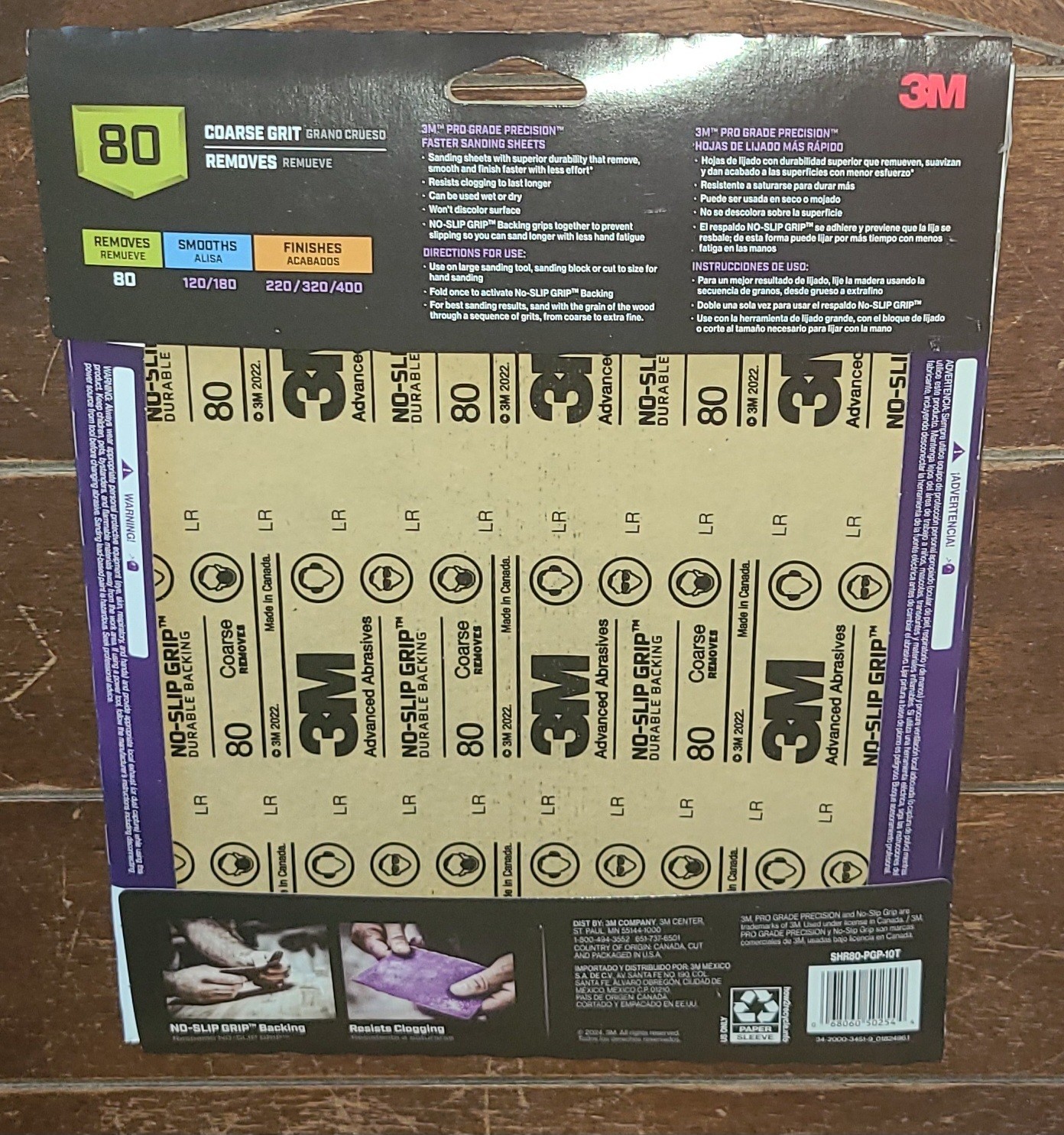 3M Pro Grade Precision 10ct Sanding Sheets *80 Grit* 9″ x 11″ #SHR80-PGP-10T