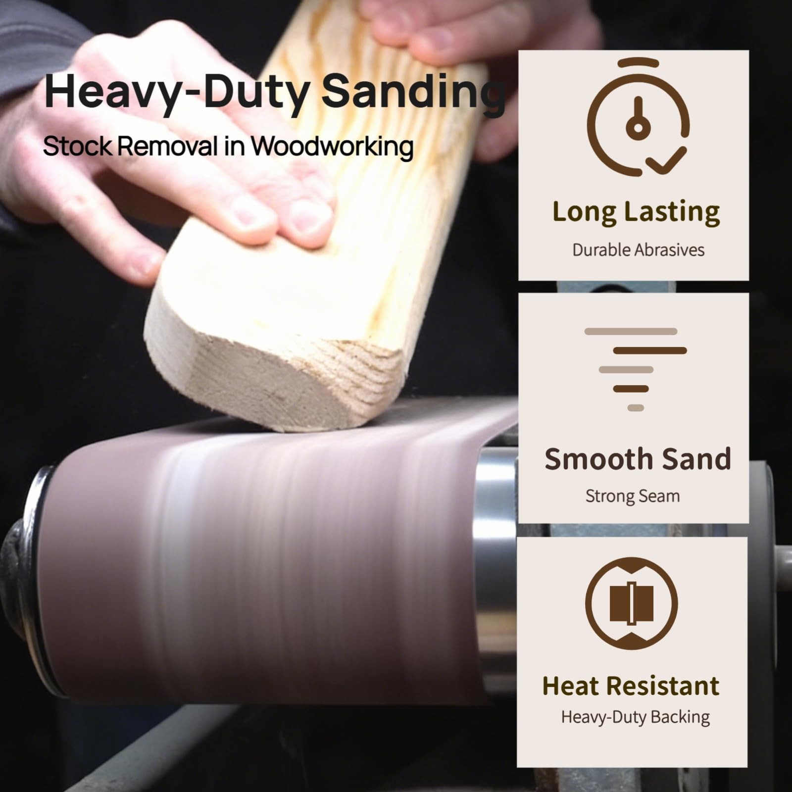 12 PCS 4×36 Inch Sanding Belts 80400 Grit AntiClog Metal Woodworking Sander