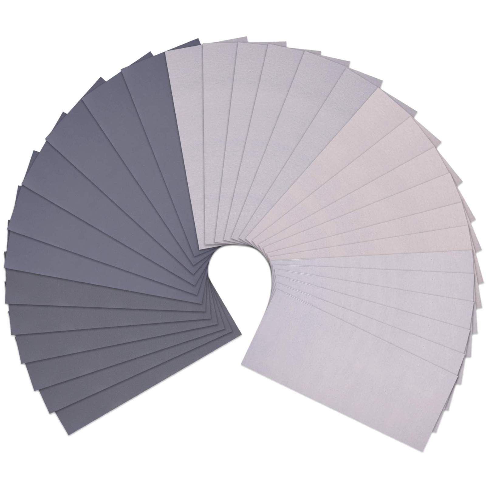 30 Pieces Wet and Dry Sandpaper Fine Grit 2000 3000 5000 7000 10000 High Grit