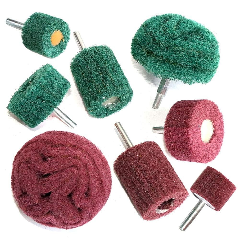 8PCS Non Woven Abrasive Buffing Polishing Wheel Drill Attachment…