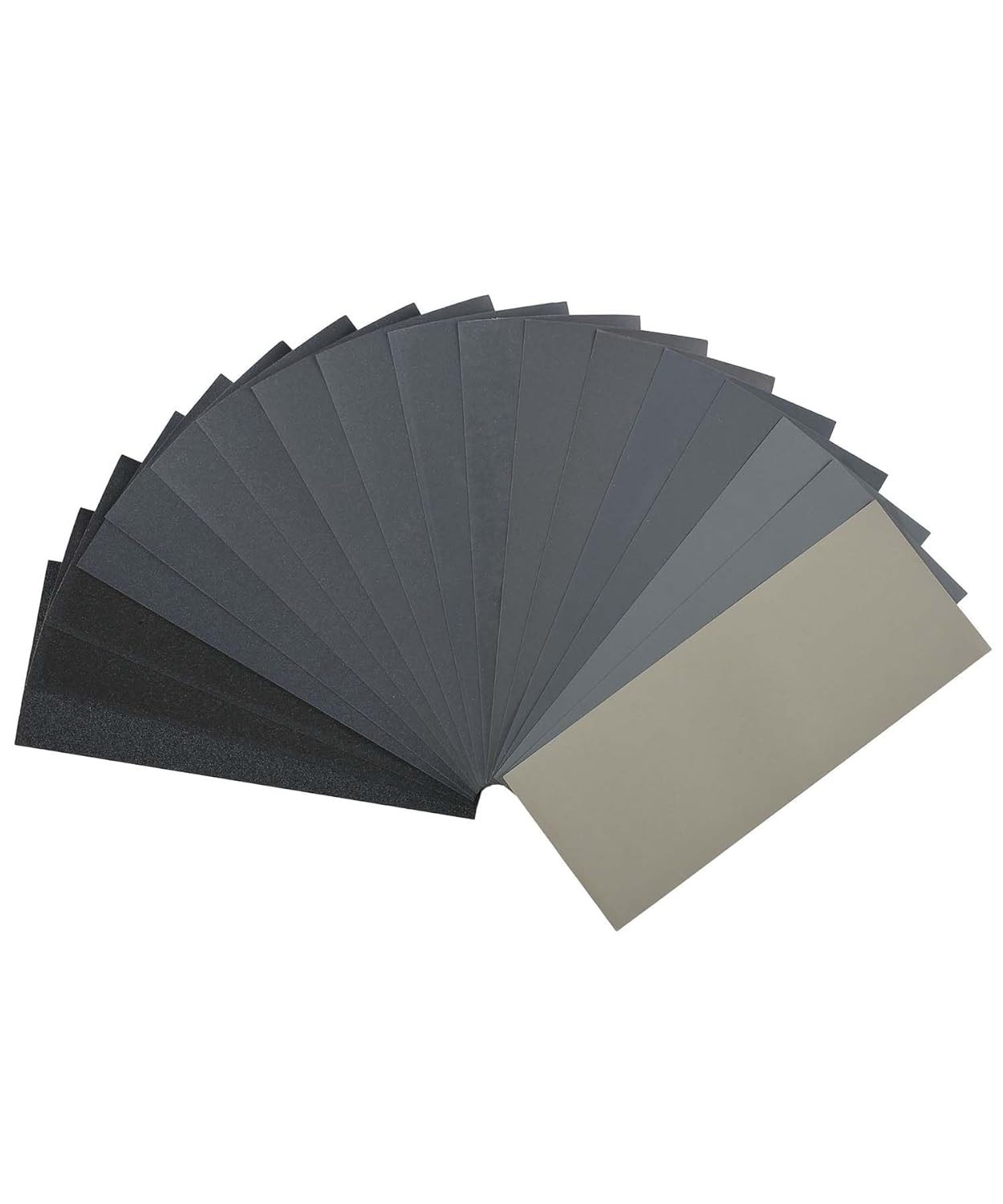 Bates 18 Pack Sandpaper – 12 Grits, 120 to 3000 Assorted Grit for Metal, Wood…