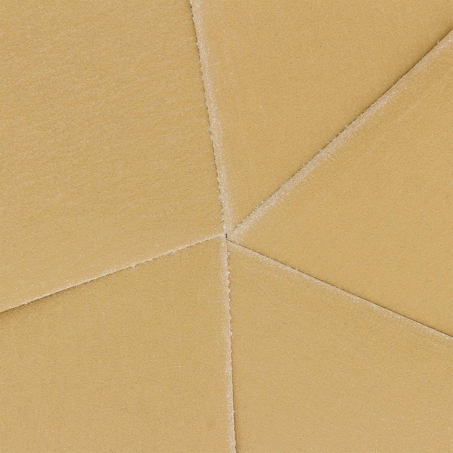 Box of 25 High-Performance 220 Grit Gold Sandpaper Sheets – Hook & Loop Backing
