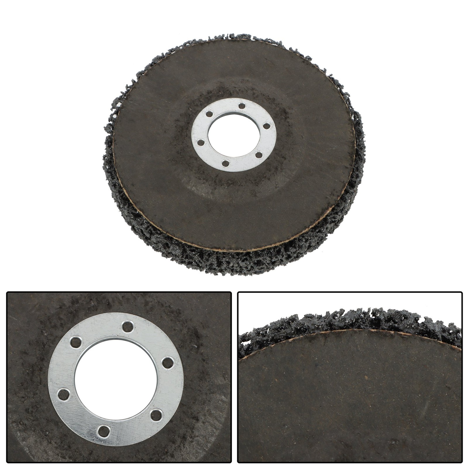 10 PCS 4-1/2″ x 7/8″ Black Diamond Grinding Discs Strip Discs for Angle Grinder