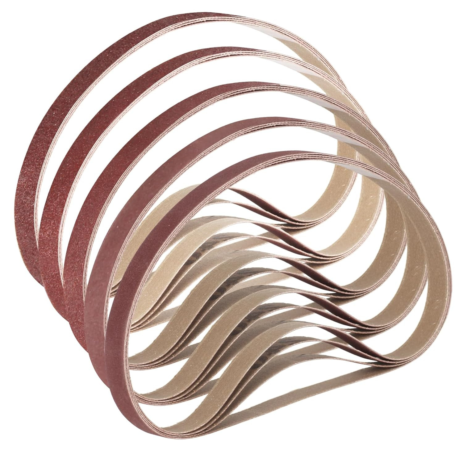 1/2 X 18 Inch Sanding Belts, 20 Pcs, 4 Each of 60/80/120/180/240 Grits, Premium