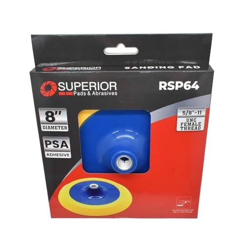 8″ PSA Adhesive Polisher Pad – 5/8″-11 UNC, Perfect for Buffing & Polishing
