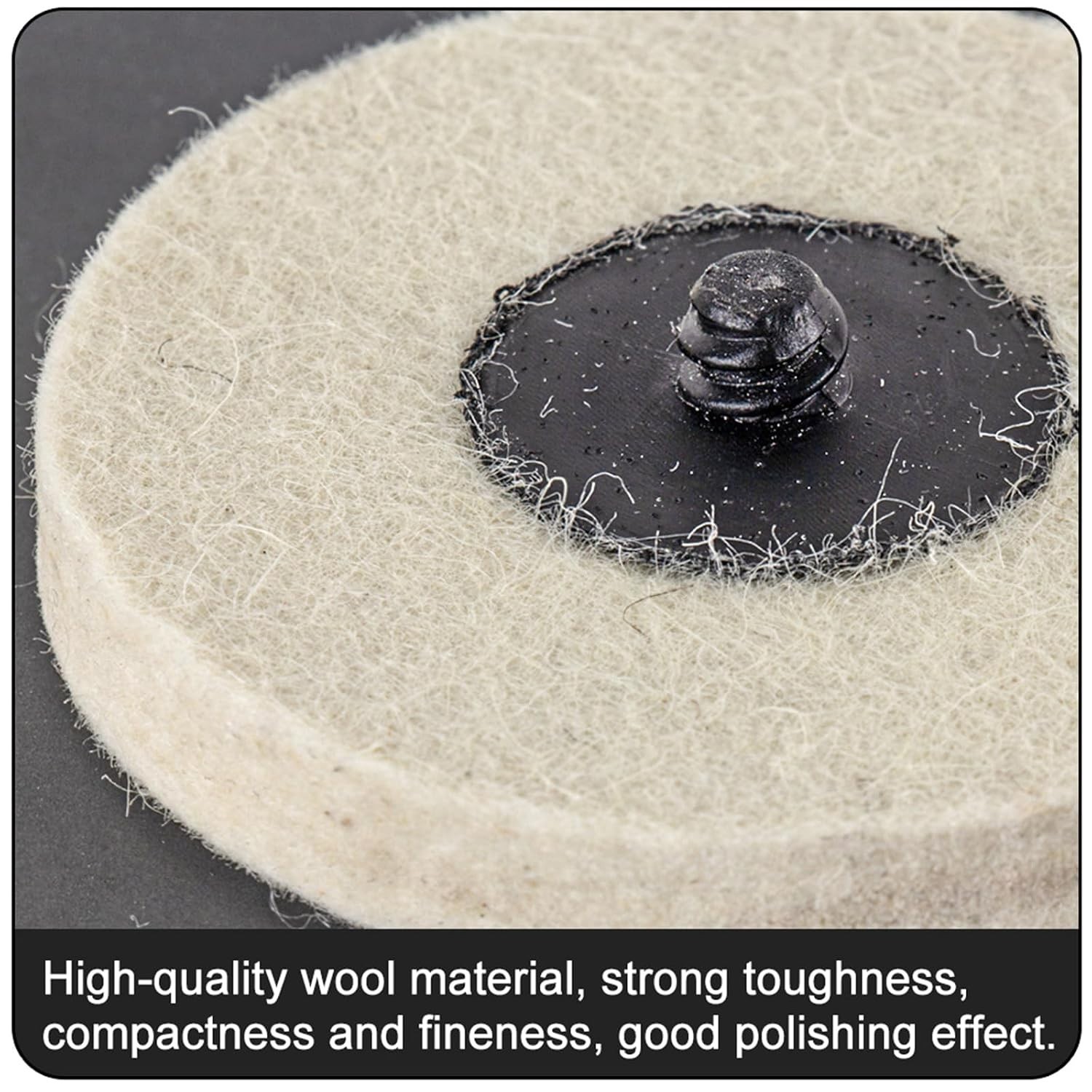 2 inch 15pcs Sanding Pad Wool Felt Quick Change Disc,Surface Polishing Buffin…