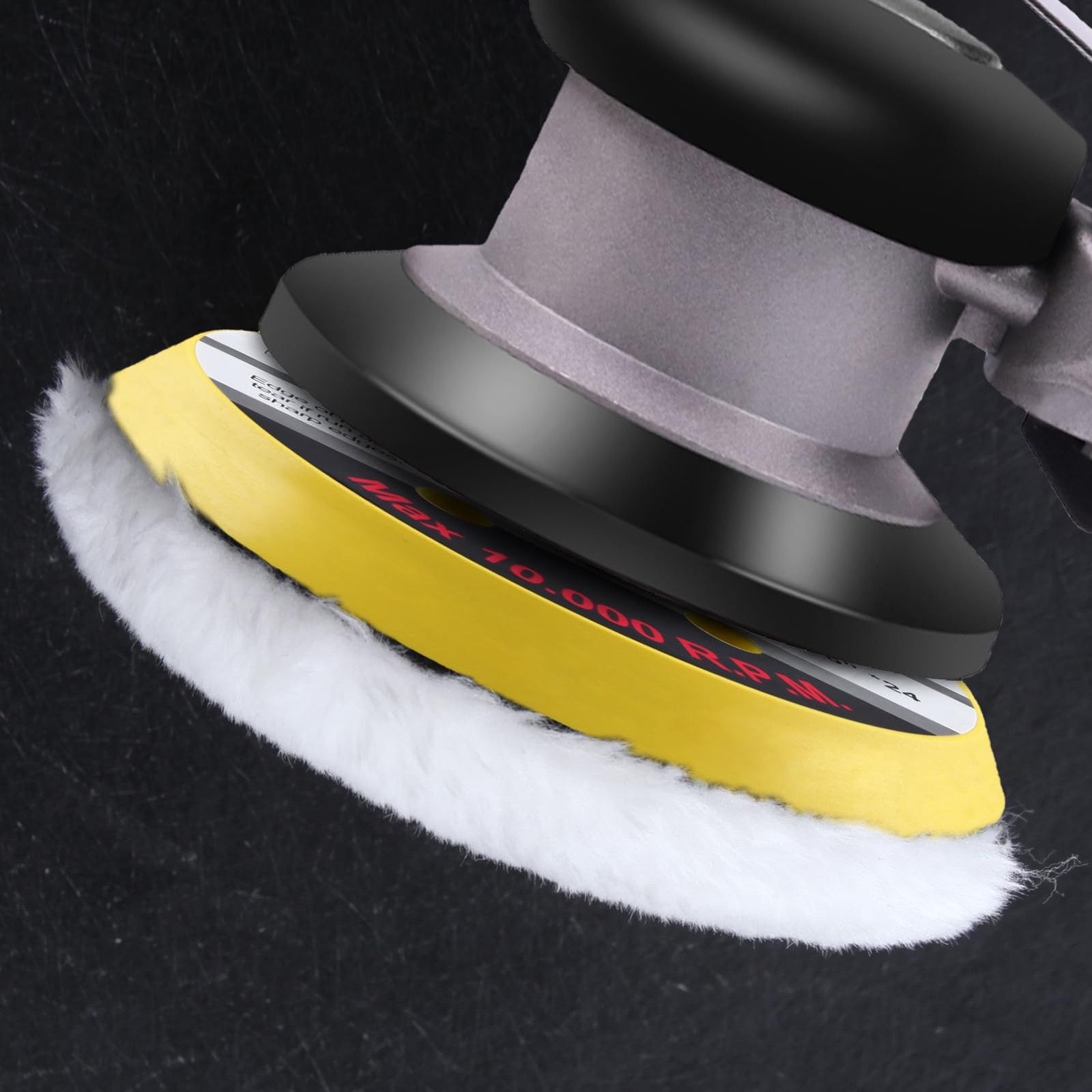 6 Inch 6 Hole Hook and Loop Replacement Sander Pad DA for Air Sander Polisher…