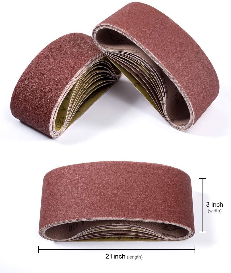 Wood Metal Sanding Belt 3″x18″ Aluminum Oxide 36/40/60/80/120/150/180/240/320