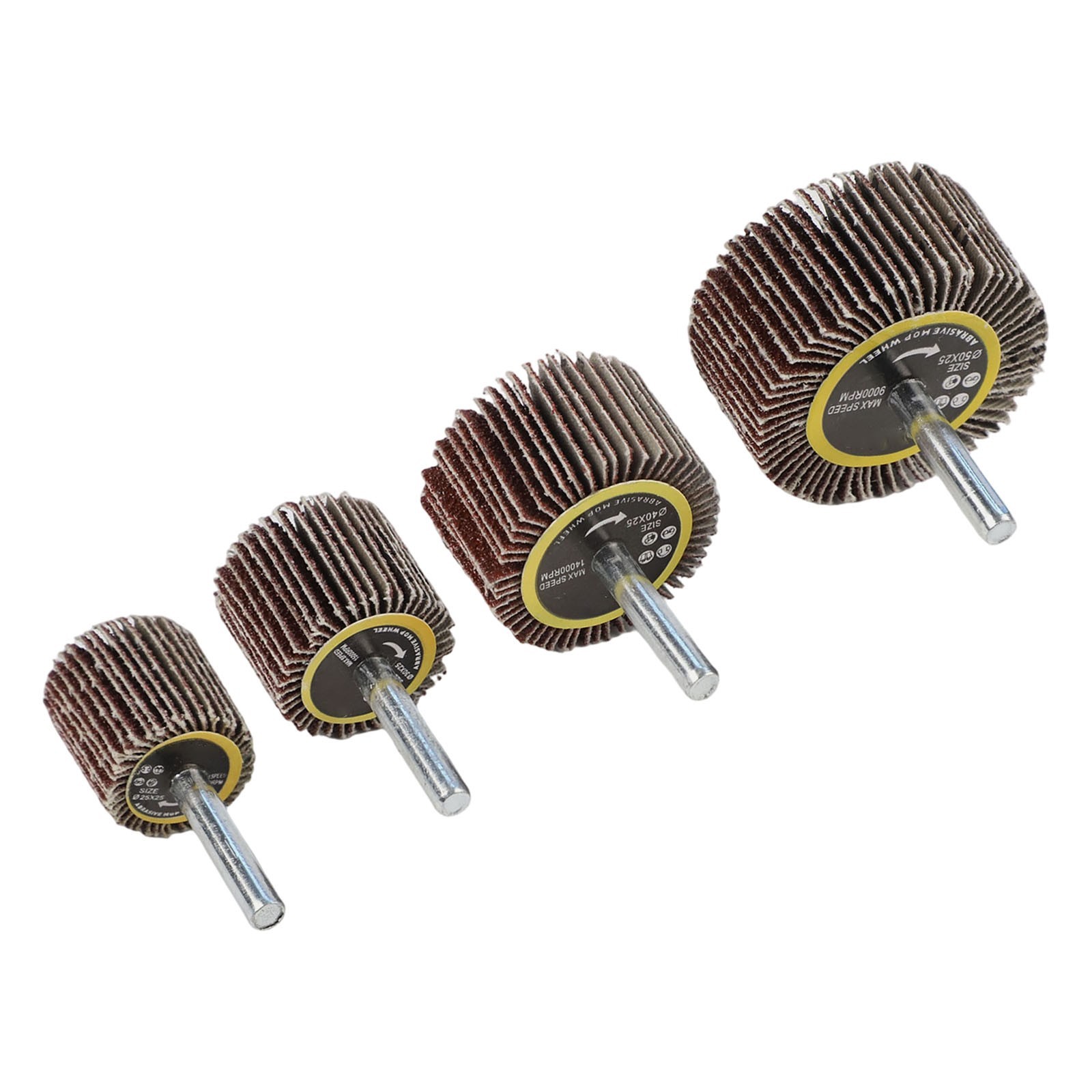 4PCS 25/30/40/50mm 80# Sanding Flap Disc Wheel Polishing Grinding Rotary Tool