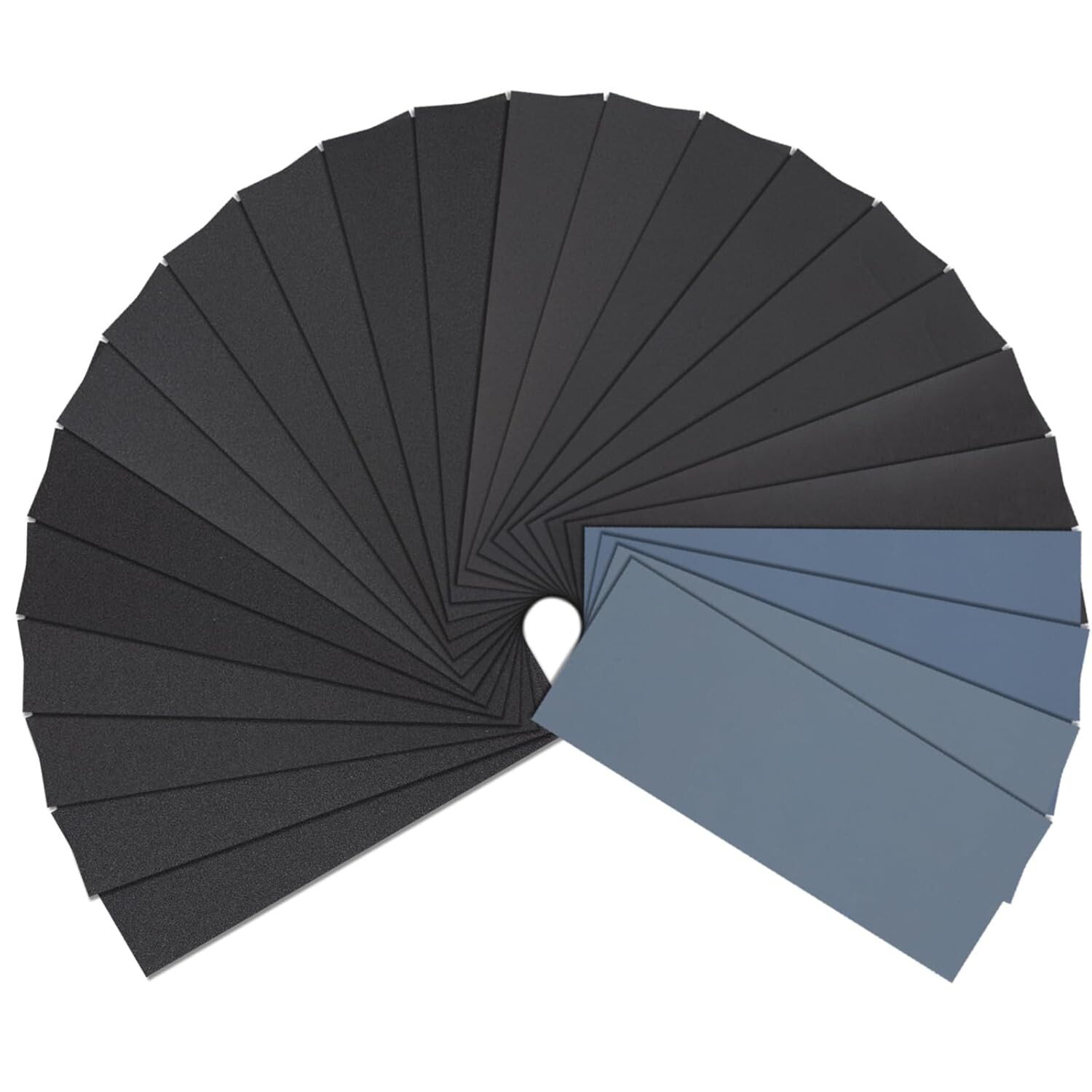 72pcs Wet Dry Sandpaper 400 600 800 1000 1500 2000 2500 3000 Grit Assorted Wood