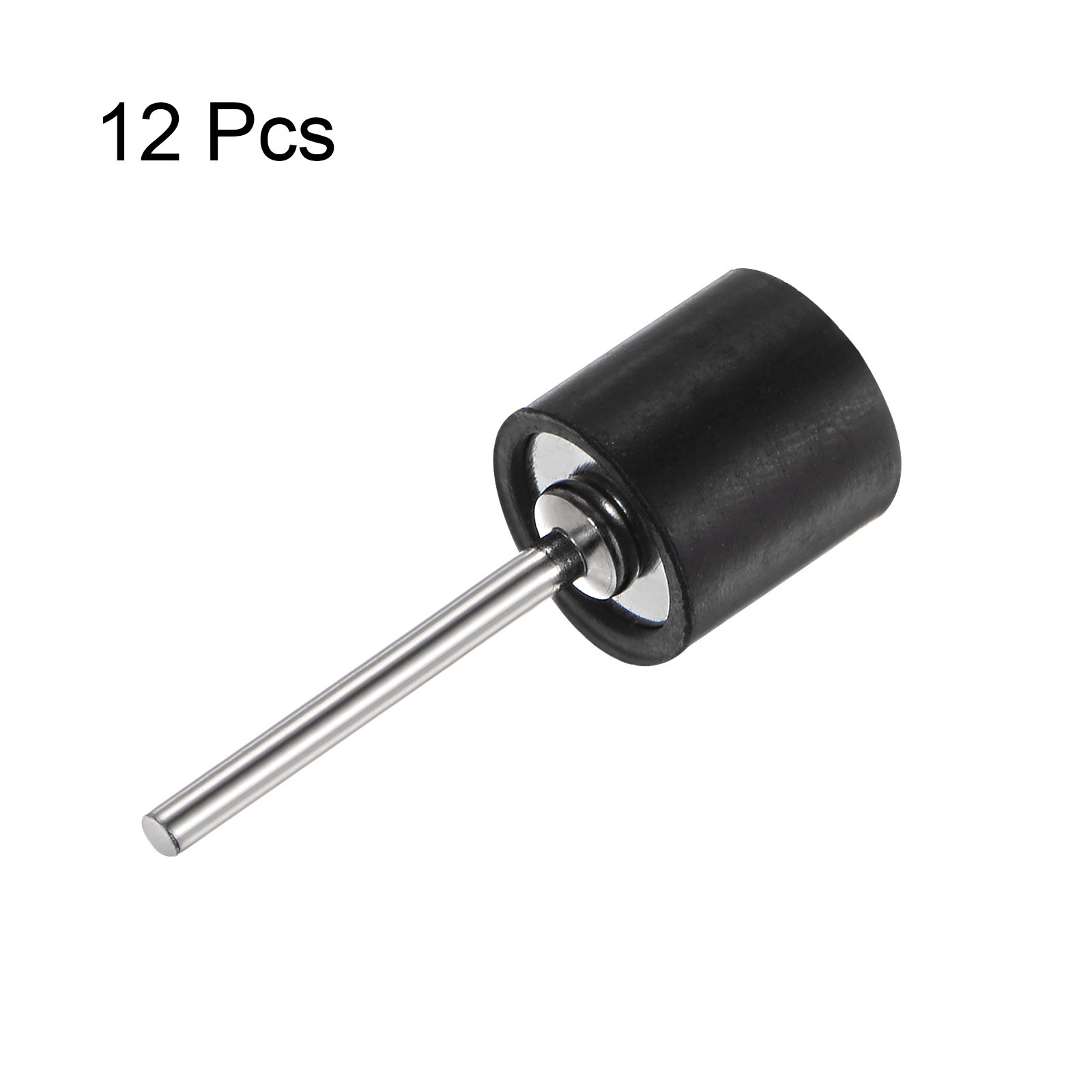 12pcs 1/2 Inch Sanding Drum Rubber Mandrels 2.35mm Shank Sanding Sleeve Holder