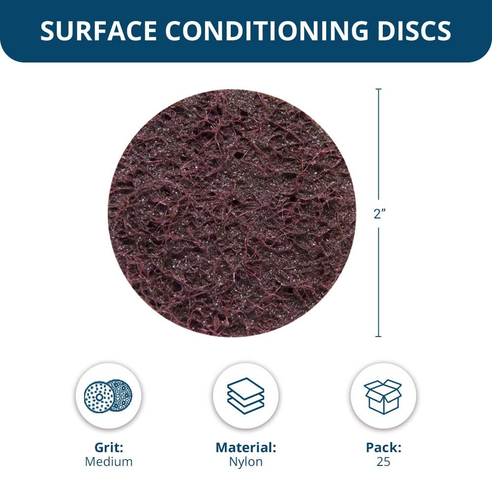 2 Inch Sanding Discs Quick Change Nylon Surface Conditioning Discs Set